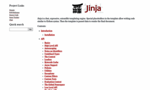 Jinja.pocoo.org thumbnail