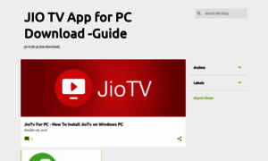 Jiotvappforpcwindows.blogspot.com thumbnail