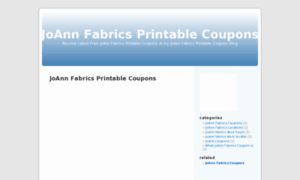 Joannfabricsprintable-coupons.org thumbnail