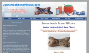 Joans-neck-bone-pillows.com thumbnail