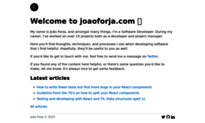 Joaoforja.com thumbnail