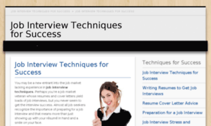 Job-interview-techniques-for-success.com thumbnail