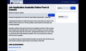 Jobapplicationaustralia.com thumbnail