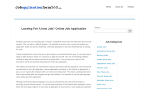 Jobapplicationform365.com thumbnail