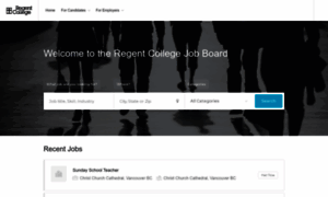 Jobboard.regent-college.edu thumbnail