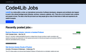 Jobs.code4lib.org thumbnail