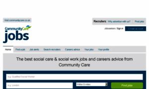 Jobs.communitycare.co.uk thumbnail