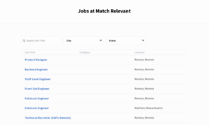 Jobs.matchrelevant.com thumbnail