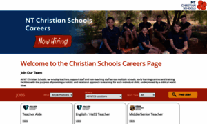 Jobs.ntchristianschools.com.au thumbnail