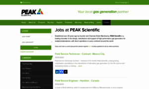 Jobs.peakscientific.com thumbnail