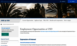 Jobs.sandiego.edu thumbnail