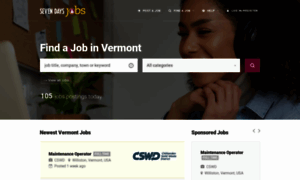 Jobs.sevendaysvt.com thumbnail