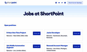 Jobs.shortpoint.com thumbnail