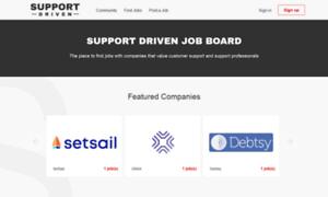 Jobs.supportdriven.com thumbnail