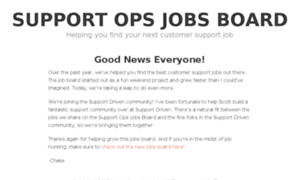 Jobs.supportops.co thumbnail