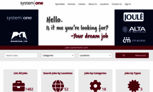 Jobs.systemone.com thumbnail