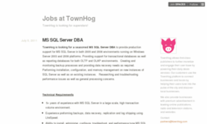 Jobs.townhog.com thumbnail