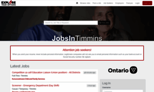 Jobsintimmins.com thumbnail