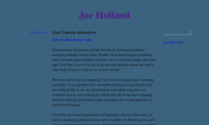 Joe-holland.tumblr.com thumbnail