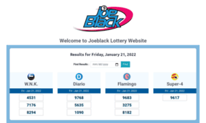 Joeblack-lottery.com thumbnail