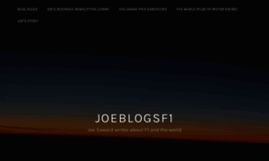 Joeblogsf1.com thumbnail