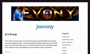 Joevony.wordpress.com thumbnail
