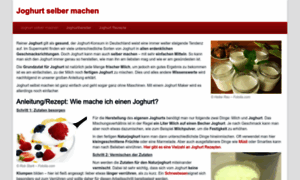 Joghurtselbermachen.com thumbnail