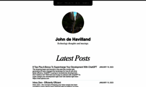 Johndehavilland.com thumbnail