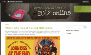 Johndiesattheend2012.orbs.com thumbnail