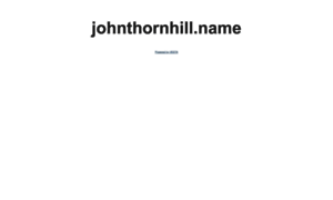Johnthornhill.name thumbnail