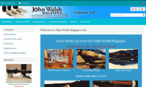 Johnwalshbagpipes.com thumbnail