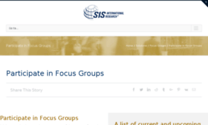 Joinfocusgroups.sismarketresearch.com thumbnail