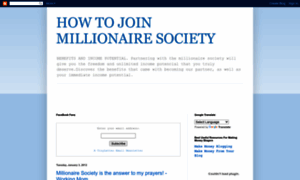 Joinmillionairesociety.blogspot.com thumbnail