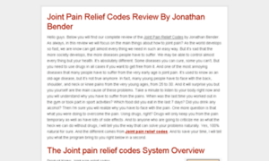 Jointpainreliefcodes.reviews thumbnail