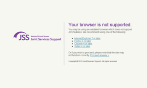 Jointservicessupport.org thumbnail