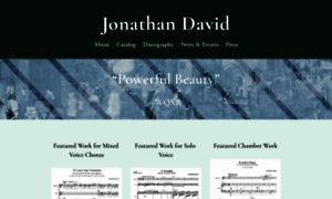 Jonathandavidmusic.com thumbnail