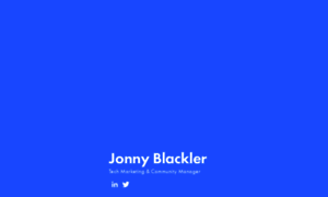 Jonnyblackler.com thumbnail