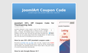 Joomlartcouponcode.com thumbnail