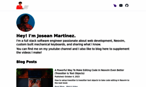 Josean.com thumbnail