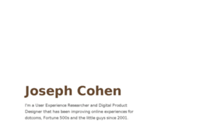 Joseph-cohen.co.uk thumbnail