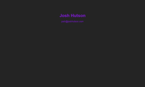 Joshhutson.com thumbnail