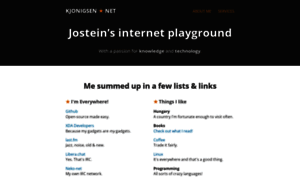 Jostein.kjonigsen.net thumbnail