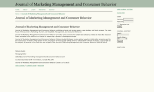 Journal-of-marketing-management-and-consumer-behavior.com thumbnail