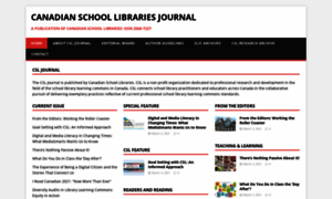 Journal.canadianschoollibraries.ca thumbnail