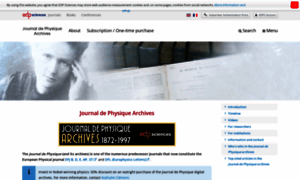 Journaldephysique.org thumbnail