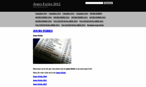 Joursferies2011.free.fr thumbnail