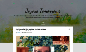 Joyoustomorrows.blogspot.com thumbnail