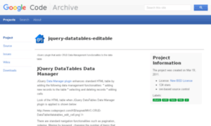 Jquery-datatables-editable.googlecode.com thumbnail