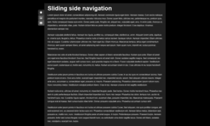 Jquery-sliding-side-navigation.ssdtutorials.com thumbnail