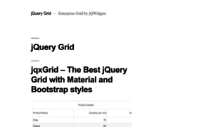 Jquerygrid.net thumbnail